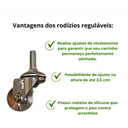 Ver imagem 6 de Carrinho Aparador Adega Móvel Linha Industrial