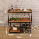 Ver imagem 5 de Carrinho Aparador Adega Móvel Linha Industrial