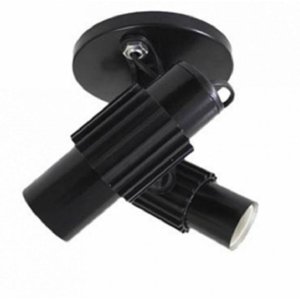 Spot Aletado Duas Lâmpadas Preto E27 OPL