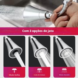 Torneira Cozinha Pia Gourmet Mesa Flexível Metal Inox - 5
