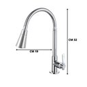 Ver imagem 3 de Torneira Cozinha Pia Gourmet Mesa Flexível Metal Inox