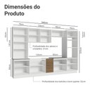 Ver imagem 4 de Armário de Cozinha Completa 340cm Branco/rustic Stella Madesa 01