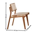 Ver imagem 4 de Conjunto de Mesa de Jantar Maia Tampo com Vidro Laqueado 120cm 4 Cadeiras Eloá