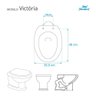 Assento Sanitário Soft Close Victoria Preto para Vaso Ideal Standard - 3