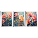 Ver imagem 1 de Conjunto de Quadros Trio Flores -- Br Artes