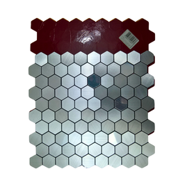 Pastilha Aluminio Adesiva Decoração Banheiro Cozinha Colmeia - 5