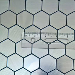 Pastilha Aluminio Adesiva Decoração Banheiro Cozinha Colmeia - 4