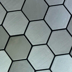 Pastilha Aluminio Adesiva Decoração Banheiro Cozinha Colmeia - 2