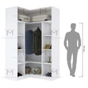 Ver imagem 5 de MÓDULO DE CANTO 2,00A (PARA CLOSET OU LOJA) M286.B MUNDI MOVEIS