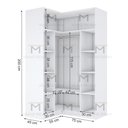 Ver imagem 2 de MÓDULO DE CANTO 2,00A (PARA CLOSET OU LOJA) M286.B MUNDI MOVEIS