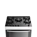 Ver imagem 3 de Fogão Atlas Mônaco Top Glass Piso 5 Bocas Mesa de Vidro Branco Bivolt 300000710