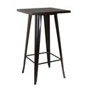Ver imagem 5 de Kit Mesa Bistrô Tolix com 2 Banquetas Altas Allegra ? Preto