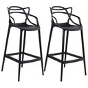 Ver imagem 2 de Kit Mesa Bistrô Tolix com 2 Banquetas Altas Allegra ? Preto