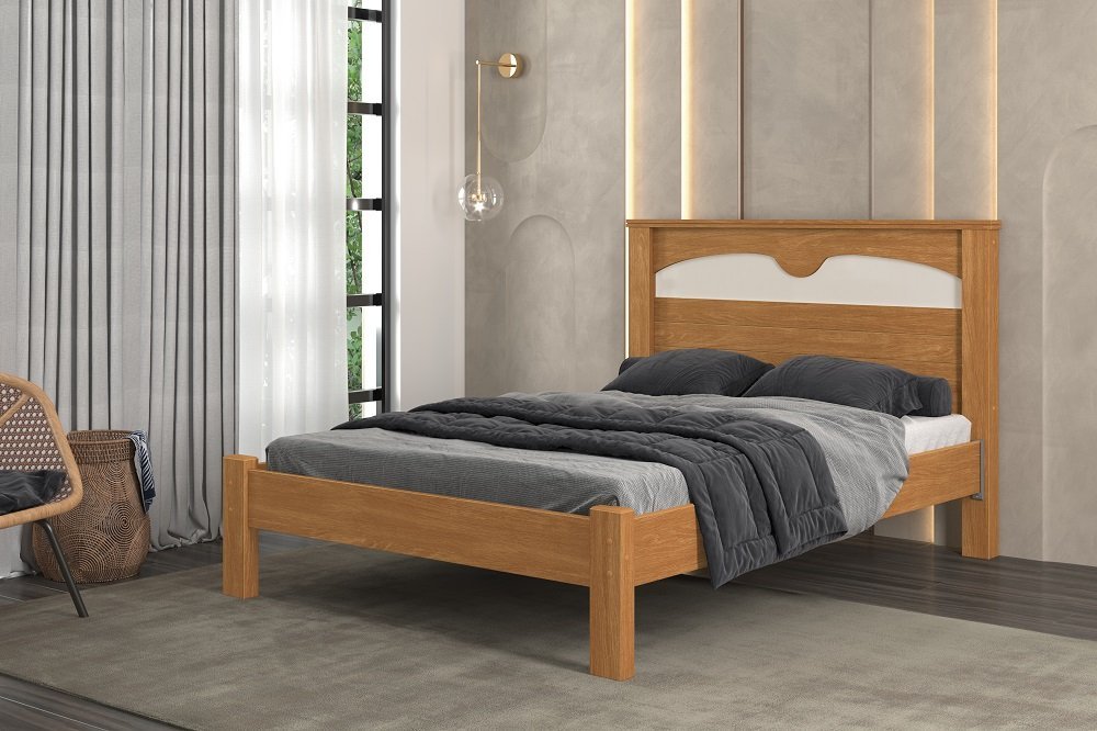 Cama de Casal Queen Amsterdã Estrado Resistente Camas Fenix - 2