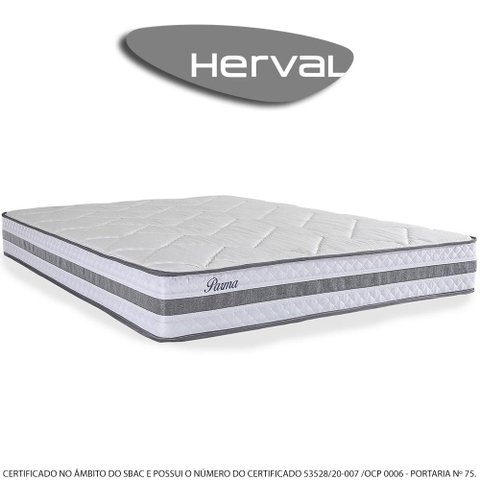 Colchão Casal HERVAL Herval Parma, 22x138x188 cm, Molas Ensacadas