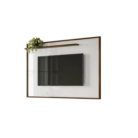 Painel Gênesis 1.9 para TV de até 75 Polegadas Palisandro/Branco - Mobler