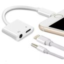 Ver imagem 1 de Adaptador Iphone Dual P2 + Lightning Carrega com Fone 3.5mm