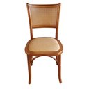 Ver imagem 1 de Cadeira Madeira Encosto Palhinha Bistrô Gourmet Ratan Sintético Luxo