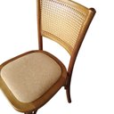 Ver imagem 3 de Cadeira Madeira Encosto Palhinha Bistrô Gourmet Ratan Sintético Luxo