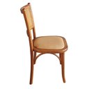 Ver imagem 4 de Cadeira Madeira Encosto Palhinha Bistrô Gourmet Ratan Sintético Luxo