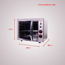 Ver imagem 2 de Forno Elétrico Layr Crystal Plus Steel Advanced 127V