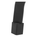 Ver imagem 4 de Torneira de Cuba Pia Mesa para Banheiro Lavatório Lavabo Slim Tube Quadrada Alta Preta 1/4 Metal