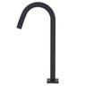 Torneira de Cuba Pia Mesa para Banheiro Lavatório Lavabo Slim Tube Quadrada Alta Preta 1/4 Metal - 1
