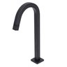 Torneira de Cuba Pia Mesa para Banheiro Lavatório Lavabo Slim Tube Quadrada Alta Preta 1/4 Metal - 2