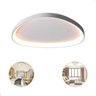 Luminária Led Plafon Teto Seixos Moderno Sobrepor 33w Branco - 2