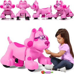 Cachorro Eletrico Rideamals Blue's Clues & You 6v Magenta Rosa - 3