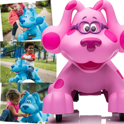 Cachorro Eletrico Rideamals Blue's Clues & You 6v Magenta Rosa - 4