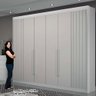 Guarda Roupa Casal 6 Portas São Carlos Branco - Leifer Móveis - 2