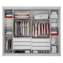Ver mais imagens de Guarda Roupa Casal 6 Portas São Carlos Branco - Leifer Móveis