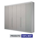 Ver imagem 6 de Guarda Roupa Casal 6 Portas São Carlos Branco - Leifer Móveis