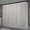 Guarda Roupa Casal 6 Portas São Carlos Branco - Leifer Móveis - 1