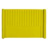 Cabeceira Ripada Estofada para Cama Box Casal Queen - Suede - Várias Cores:amarelo - 1