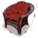 Ver imagem 2 de Conjunto de Poltronas Fibra Sintética 19 - 2 Poltronas + 1 Mesa Centro - Tecido Duna Vermelho