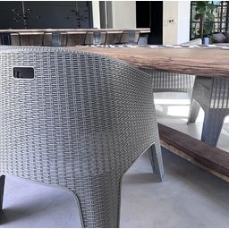 Poltrona Vime p/Jardim Varanda Ibiza Cinza kit com 2 - 2