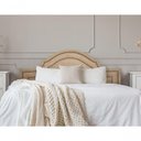 Ver imagem 2 de Cabeceira King Luxo 193x60 Suede Bege Tachas Fumê