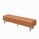 Ver imagem 5 de Puff Recamier 195cm Lauri Courino Caramelo - Sallar Home