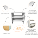 Ver imagem 3 de Escaninho Organizador Mesa Escritório 100%mdf Branco Montado