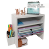 Escaninho Organizador Mesa Escritório 100%mdf Branco Montado - 6