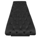 Ver imagem 3 de Maca Reta Mesa Estética Estofada Capitonê para Salão Design Sobrancelha Veludo Preto