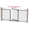 Grade Portão Pet Bebê Divisor Ambiente 70 a 150 Cm Preto - 5
