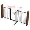 Grade Portão Pet Bebê Divisor Ambiente 70 a 150 Cm Preto - 4