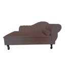Ver imagem 3 de Recamier Decorativo Divã Amsterdã 147cm Lado Esquerdo Couro Marrom