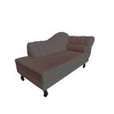 Ver imagem 4 de Recamier Decorativo Divã Amsterdã 147cm Lado Esquerdo Couro Marrom
