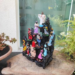 Altar Congá com 12 Orixás de 10 Cm Umbanda Cinza - 6