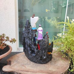 Altar Congá com 12 Orixás de 10 Cm Umbanda Cinza - 4