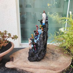 Altar Congá com 12 Orixás de 10 Cm Umbanda Cinza - 7